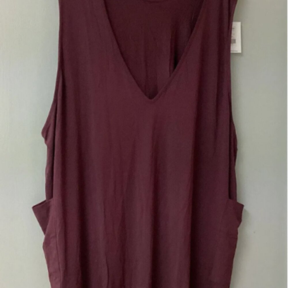 NWT Agnes & Dora Limitless Jumper Dress in Port (Maroon)